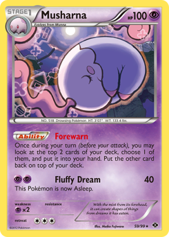 Musharna, Next Destinies #59, Pokémon TCG card