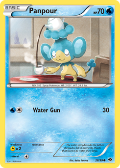 Panpour, Next Destinies #28, Pokémon TCG card