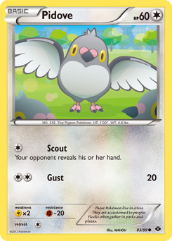 Pidove, Next Destinies #83, Pokémon TCG card