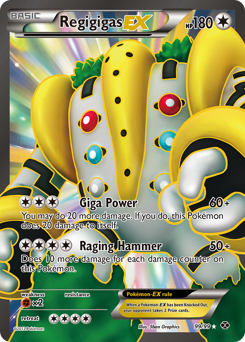 Regigigas-EX, Next Destinies #99, Pokémon TCG card