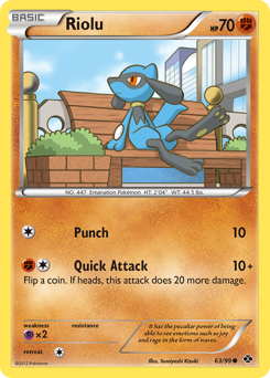 Riolu, Next Destinies #63, Pokémon TCG card