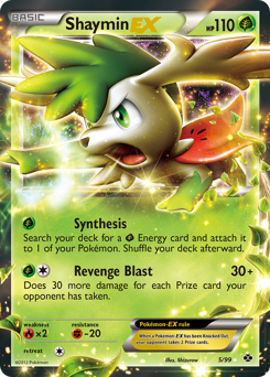 Shaymin-EX, Next Destinies #5, Pokémon TCG card