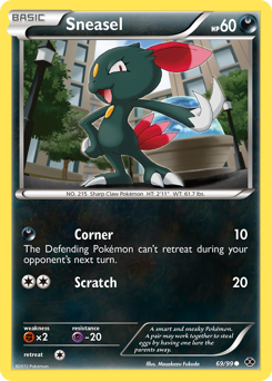 Sneasel, Next Destinies #69, Pokémon TCG card