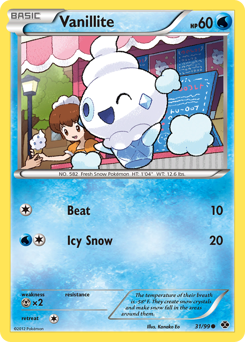 Vanillite, Next Destinies #31, Pokémon TCG card