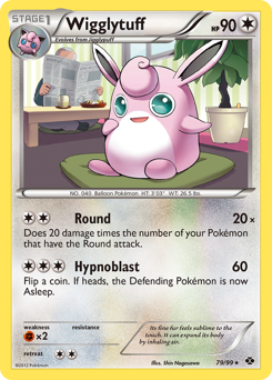 Wigglytuff, Next Destinies #79, Pokémon TCG card