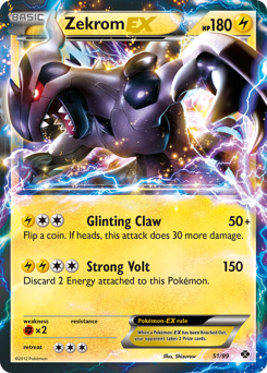 Zekrom-EX, Next Destinies #51, Pokémon TCG card