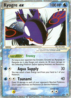 Kyogre ex, Nintendo Black Star Promos #37, Pokémon TCG card