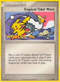 Tropical Tidal Wave, Nintendo Black Star Promos #36, Pokémon TCG card