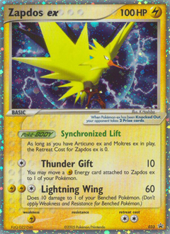 Zapdos ex, Nintendo Black Star Promos #33, Pokémon TCG card