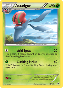 Accelgor, Noble Victories #12, Pokémon TCG card