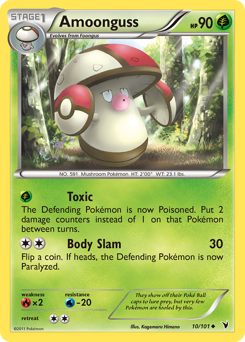 Amoonguss, Noble Victories #10, Pokémon TCG card