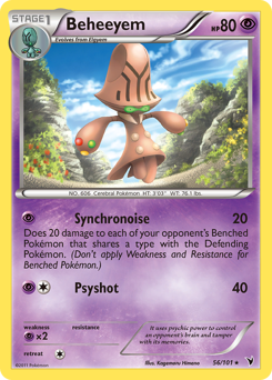 Beheeyem, Noble Victories #56, Pokémon TCG card