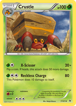 Crustle, Noble Victories #7, Pokémon TCG card