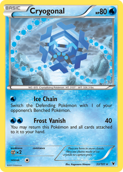 Cryogonal, Noble Victories #33, Pokémon TCG card