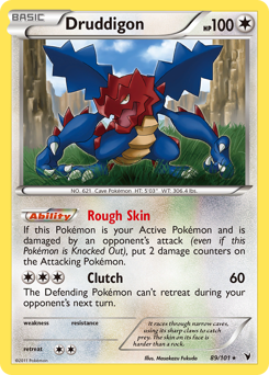 Druddigon, Noble Victories #89, Pokémon TCG card