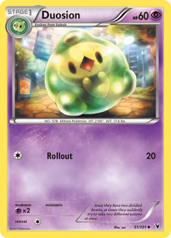 Duosion, Noble Victories #51, Pokémon TCG card