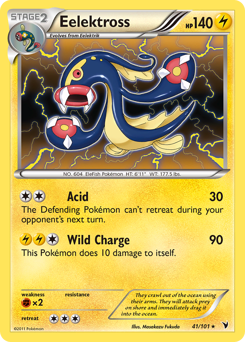 Eelektross, Noble Victories #41, Pokémon TCG card
