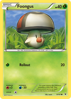 Foongus, Noble Victories #9, Pokémon TCG card