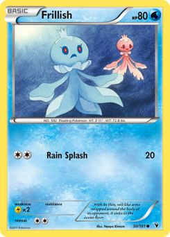 Frillish, Noble Victories #30, Pokémon TCG card