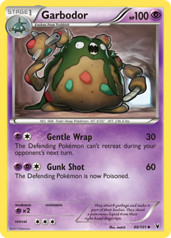 Garbodor, Noble Victories #49, Pokémon TCG card