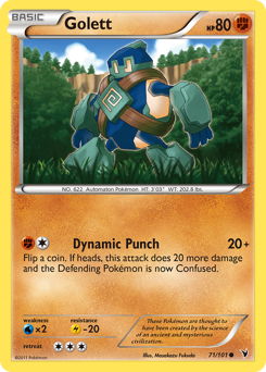 Golett, Noble Victories #71, Pokémon TCG card