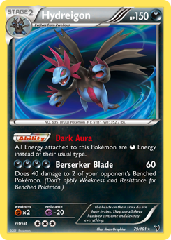 Hydreigon, Noble Victories #79, Pokémon TCG card