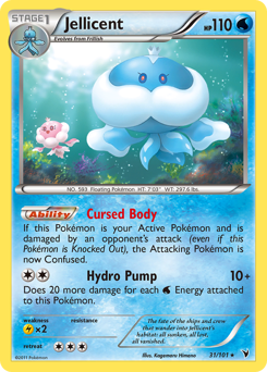 Jellicent, Noble Victories #31, Pokémon TCG card