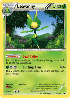 Leavanny, Noble Victories #3, Pokémon TCG card