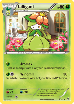 Lilligant, Noble Victories #5, Pokémon TCG card