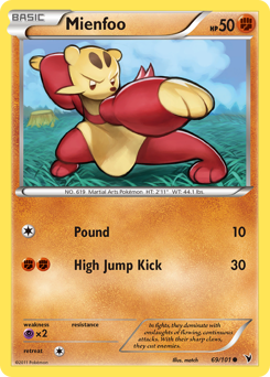 Mienfoo, Noble Victories #69, Pokémon TCG card
