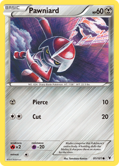 Pawniard, Noble Victories #81, Pokémon TCG card
