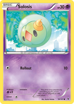 Solosis, Noble Victories #50, Pokémon TCG card