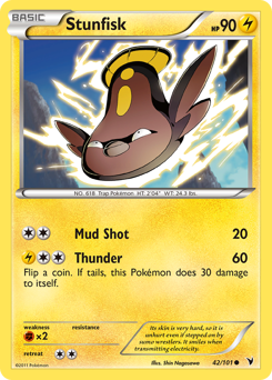 Stunfisk, Noble Victories #42, Pokémon TCG card