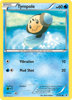 Tympole, Noble Victories #22, Pokémon TCG card
