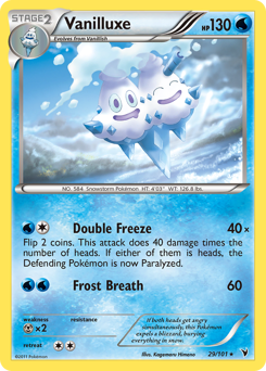 Vanilluxe, Noble Victories #29, Pokémon TCG card