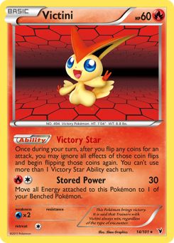 Victini, Noble Victories #14, Pokémon TCG card