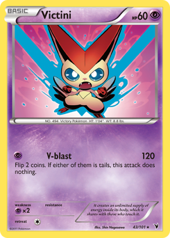Victini, Noble Victories #43, Pokémon TCG card