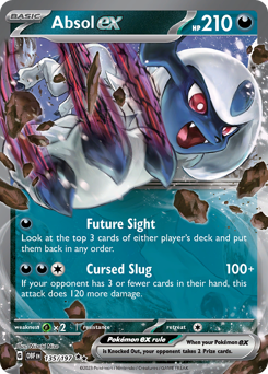 Absol ex, Obsidian Flames #135, Pokémon TCG card