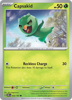 Capsakid, Obsidian Flames #23, Pokémon TCG card