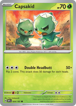 Capsakid, Obsidian Flames #24, Pokémon TCG card