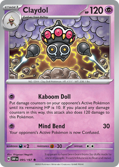 Claydol, Obsidian Flames #95, Pokémon TCG card