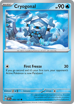 Cryogonal, Obsidian Flames #55, Pokémon TCG card