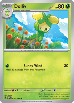 Dolliv, Obsidian Flames #20, Pokémon TCG card