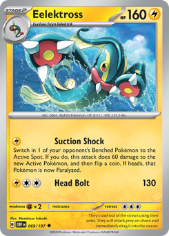 Eelektross, Obsidian Flames #69, Pokémon TCG card
