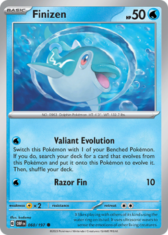 Finizen, Obsidian Flames #60, Pokémon TCG card