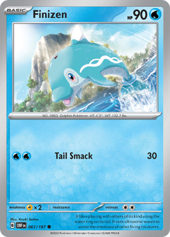Finizen, Obsidian Flames #61, Pokémon TCG card