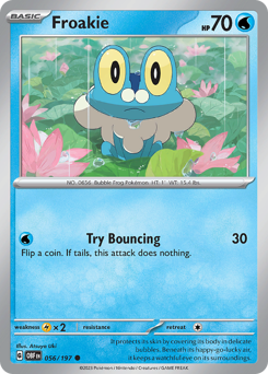 Froakie, Obsidian Flames #56, Pokémon TCG card