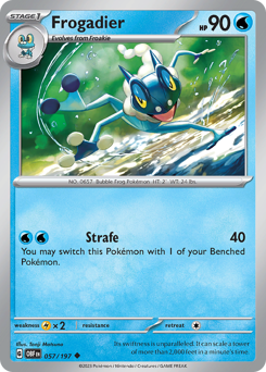 Frogadier, Obsidian Flames #57, Pokémon TCG card