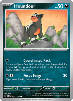 Houndour, Obsidian Flames #131, Pokémon TCG card