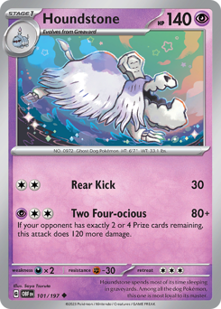 Houndstone, Obsidian Flames #101, Pokémon TCG card
